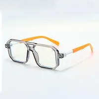 Lunettes anti-bleu à monture légère pour femmes et hommes, lunettes optiques noires transparentes, lunettes carrées bloquant les lunettes 1