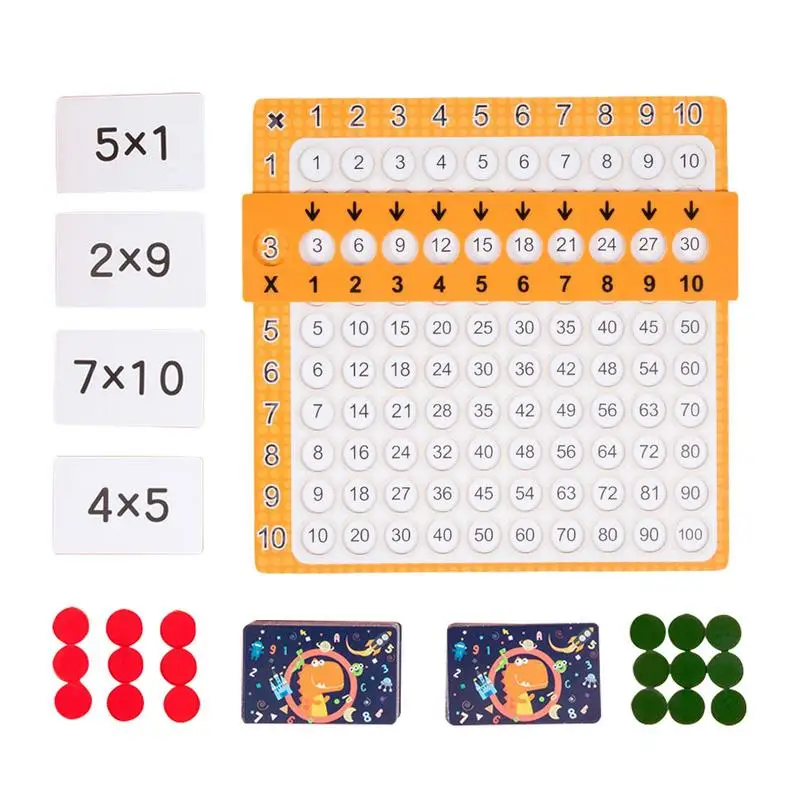 

Игра Монтессори 3 в 1, развивающая игрушка, доска для умножения дерева, арифметические Развивающие игрушки для малышей