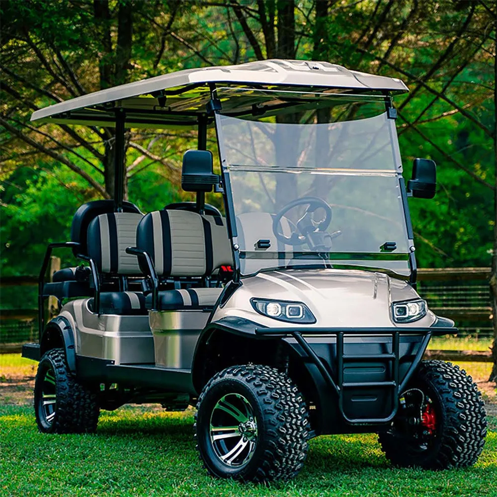 Bus Turistico Elettrico 4 Posti 60V 72V Litio A Batteria 5Kw 7.5 Kw Motore A Corrente Alternata Fuoristrada Carrello Da Golf Elettrico