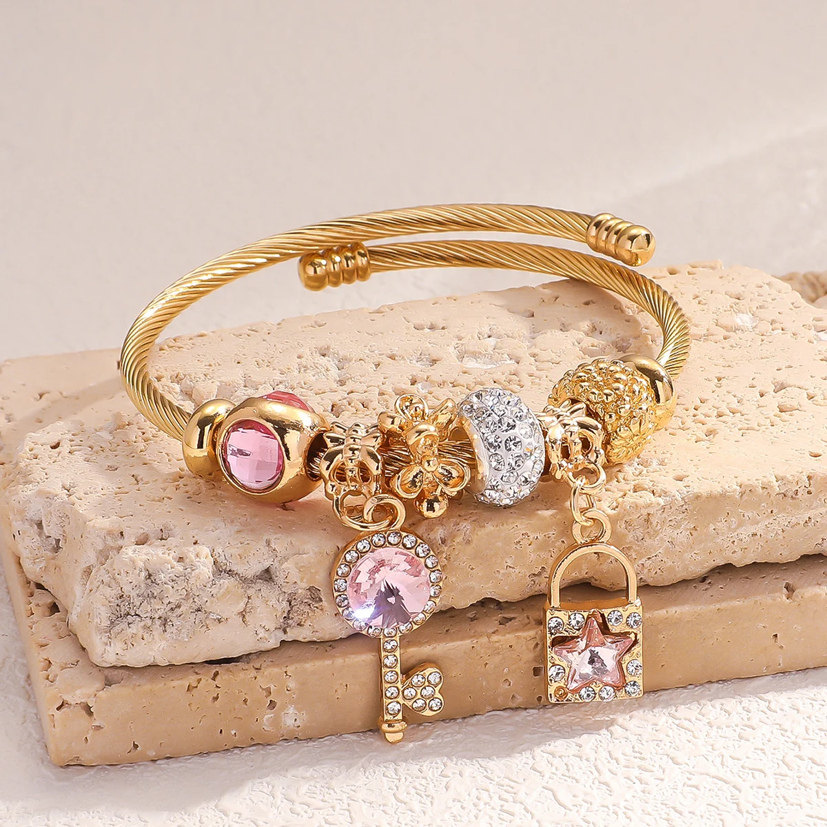 Bangle Bracelet 1PC Fashion Women's Multi Element Accessory Plate Family Bracelet Suitable for Daily Wear Party and Festival Gifts
