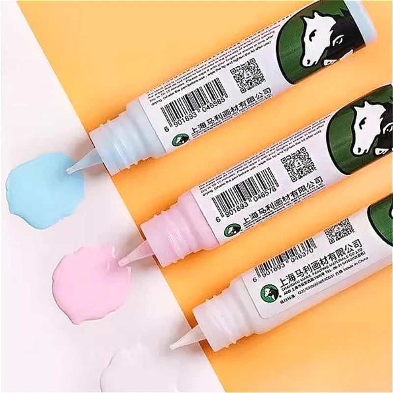 마리의 30ml 마스킹 유체 펜 화이트 핑크 블루 수채화 그림 Frisket 애플리케이터 Art & Calligraphy 용 액체 Frisket Brush