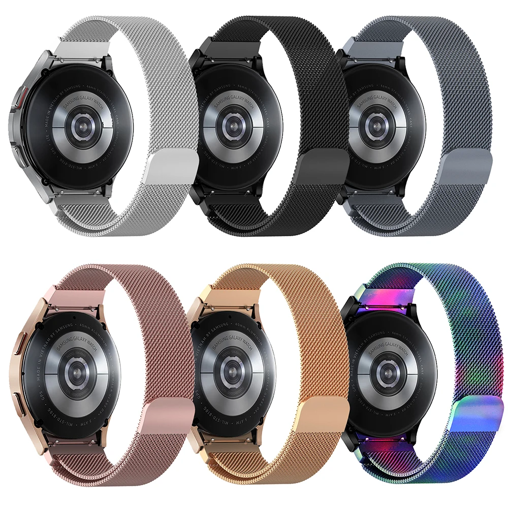 Stainless Steel Watch Band For Samsung Galaxy Watch Magnetic Loop_voghion.com