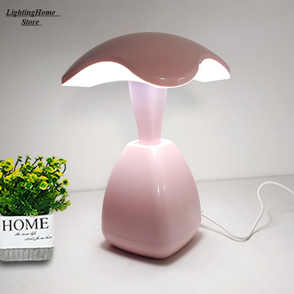 

Mushroom Desk Lamp Touch Eye Protection Learning Led Pluggable Student Dormitory Reading Lamp Gift Lamp Lamps Table for Bedroom