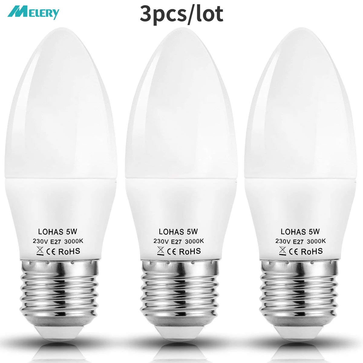 E26 E27 Led Candle Light Bulbs 3pcs/lot 5w Equivalent 40w Incandescent Bulb  Day Cold Warm White 3000 6000k 480lm 180 Degree Beam - Led Bulbs & Tubes -  AliExpress