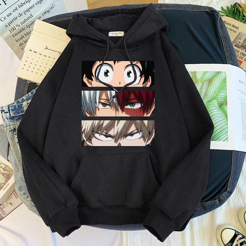 

My Hero Academia Male Sweatshirt Hip Hop Street Mens Tracksuits Fashion Casual Clothing For Man Comfortable Loose Warm Tracksuit