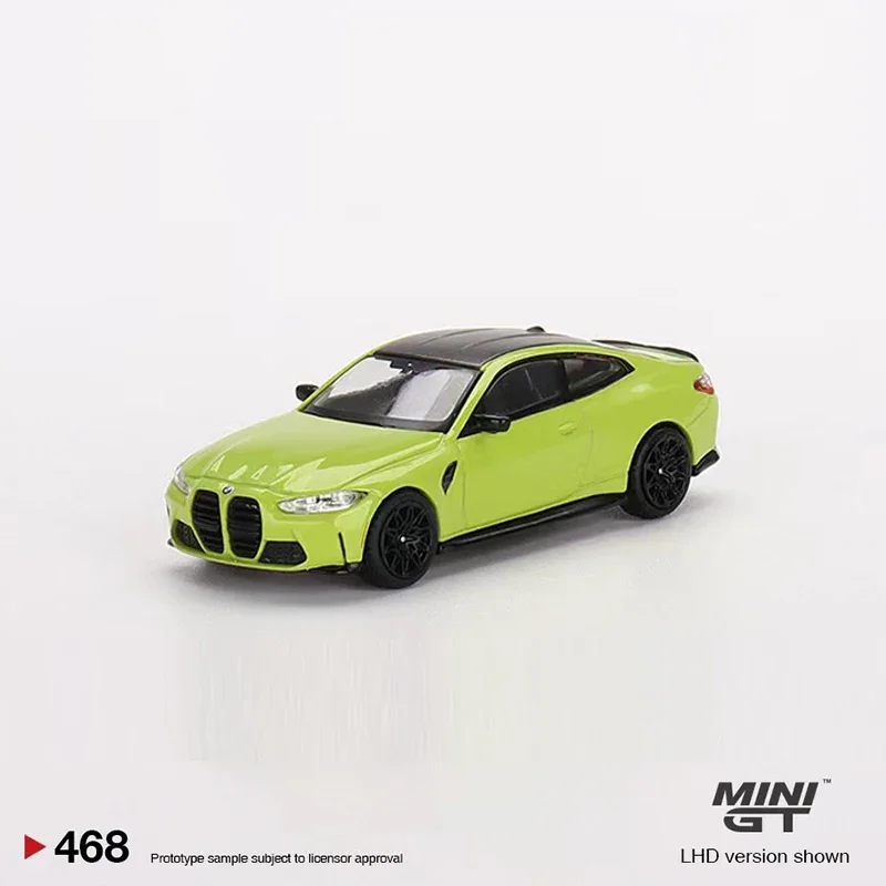 

Мини GT 1:64 модель автомобиля M4 конкурс (G82) Сан-Паулу желтый #468 LHD