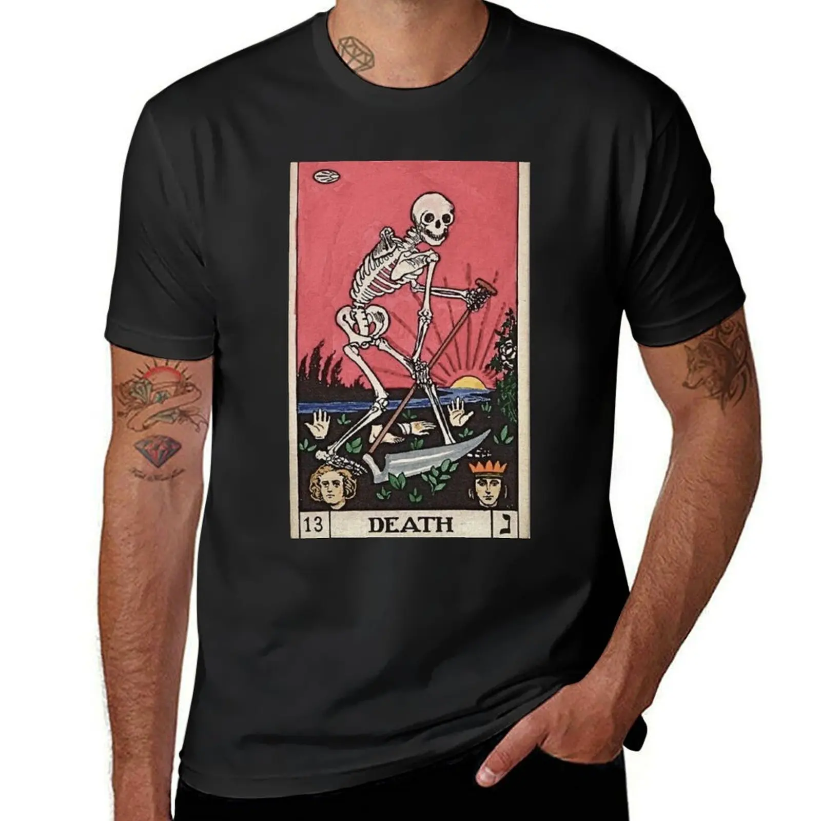 

Death Tarot T-Shirt blanks animal prinfor boys mens t shirt graphic