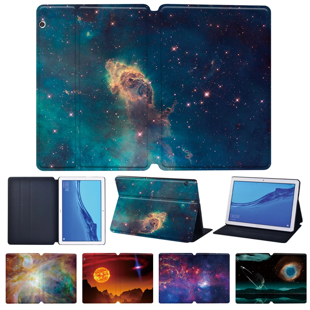 Cover Per Huawei Mediapad T3 8.0 T3 10 9.6 "T5 10 10.1" Custodia Per Tablet Mediapad M5 Lite 8 M5 10.8 "M5 Lite 10.1 Custodia Pieghevole