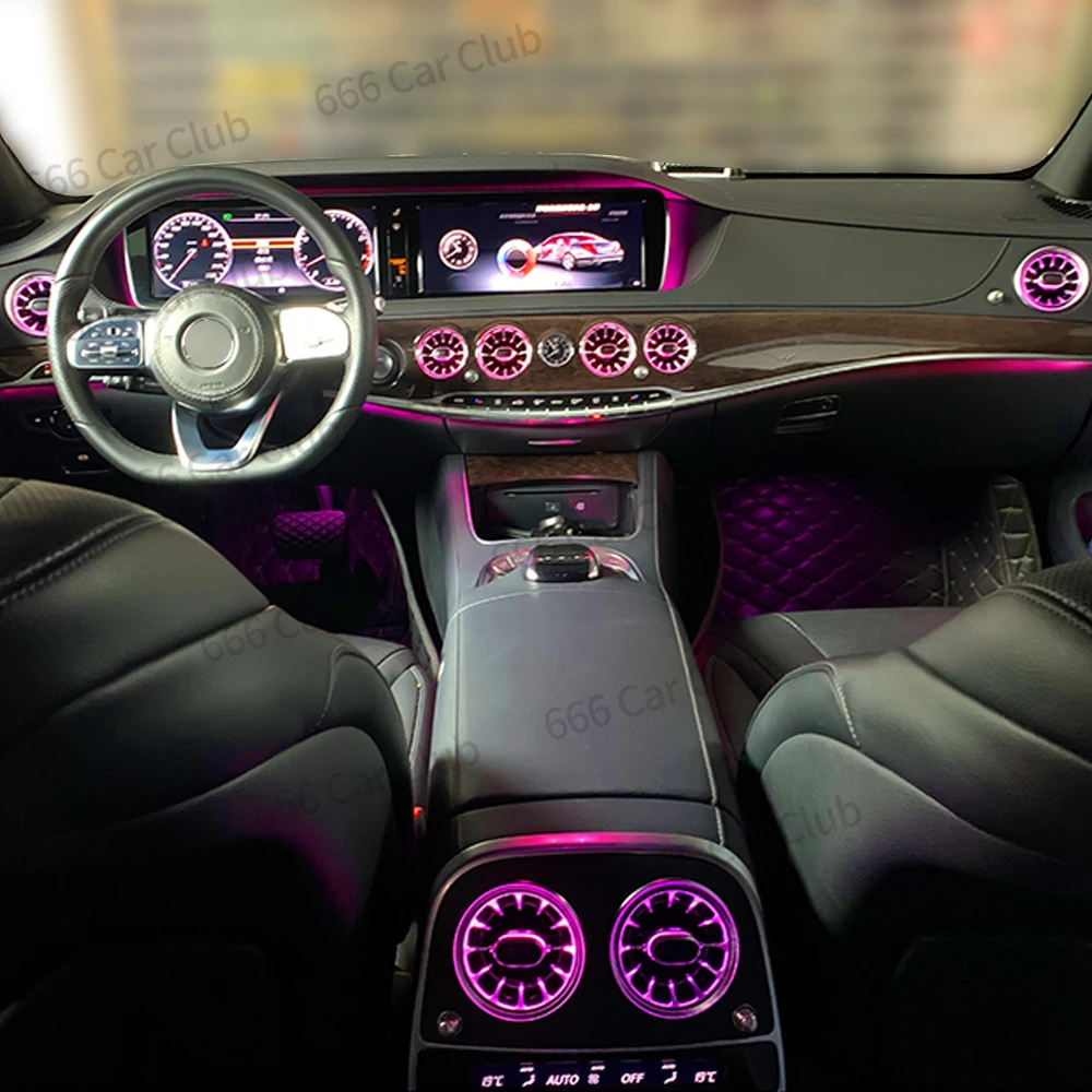 7/64 色 LED エアベントメルセデスベンツ W222 S クラス S350 S450L