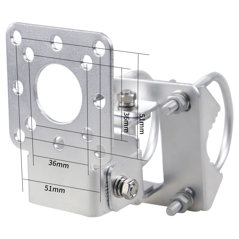 AP Bridge Antenna Clamp Clip Hoop Fixed Mount Bracket Multi Function Fixture Pole Holder Adjustable Angle Iron Plated Dacromet