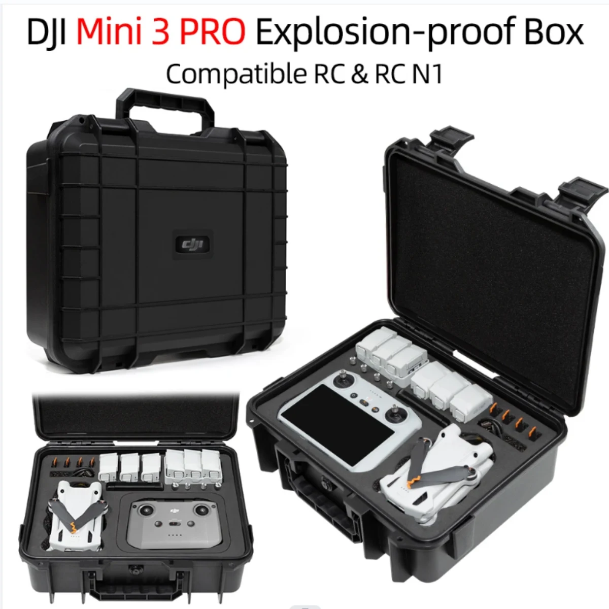 Waterproof Bag for Dji Mini 3 Pro CaseExplosion Proof Drone Hard Cases Carrying Handbag For Mini 3 Pro Accessories