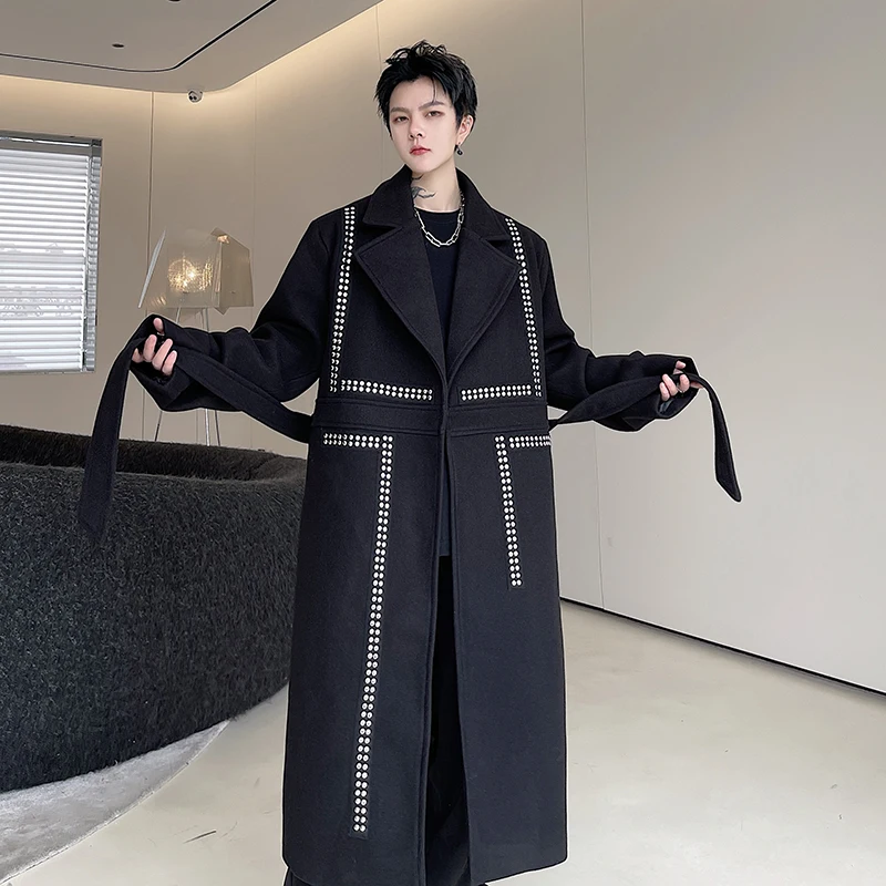 

Мужские Клетчатые Шерстяные длинные зимние куртки пальто высокого качества новые зимние пальто мужские деловые повседневные шерстяные тренчи 2023 H16