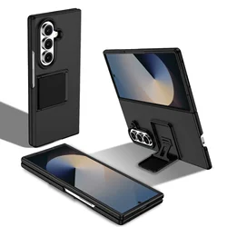 Shock Resistant Protective Stand Case for Galaxy Z Fold4 (Black)