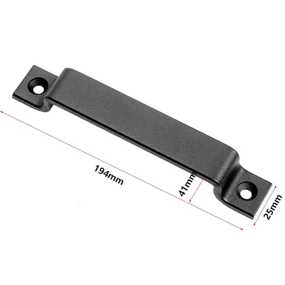Black Sliding Barn Door Handle Pull Cabinet Flush Hardware Set Wood Door Handle Interior Furniture Hardware