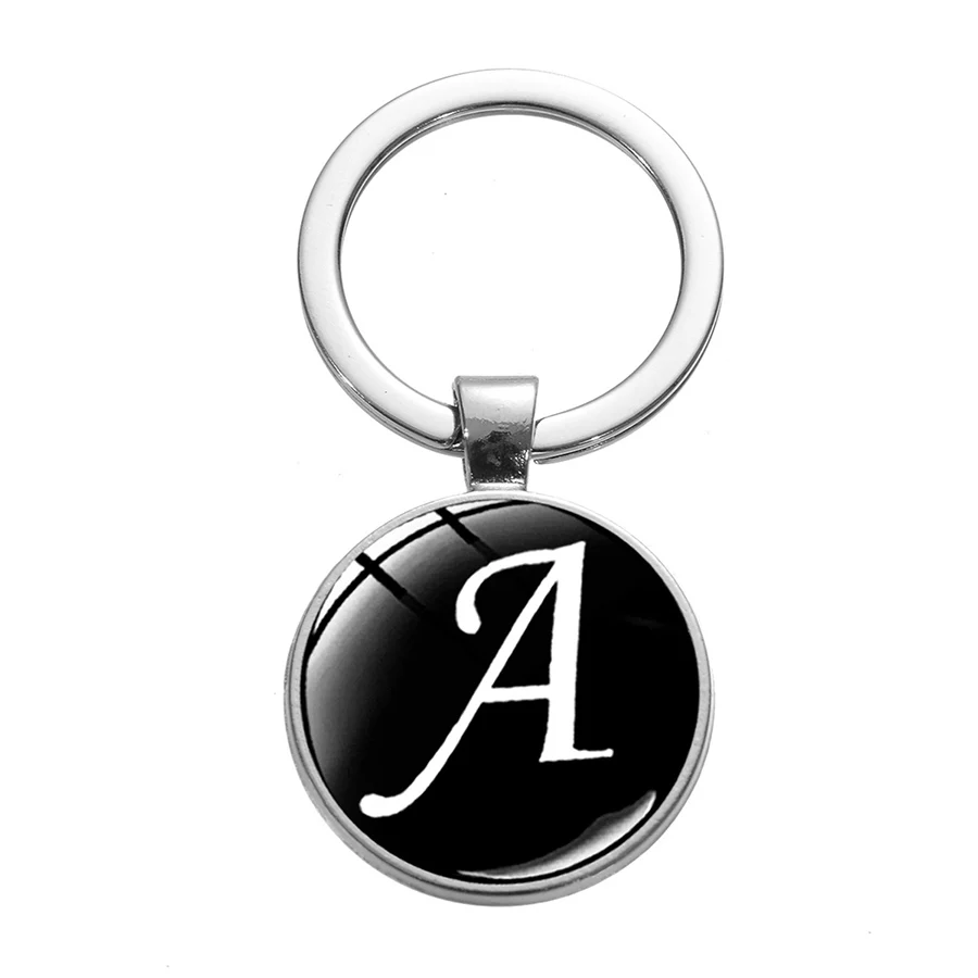 Alfabe Baş Harfli Anahtarlık Monogram Harf Charm Kişiselleştirilmiş Çanta Anahtarlığı Unisex Özel Hediye Şık Günlük Aksesuar