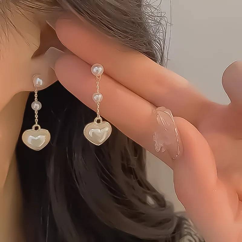 New Simple Stars Tassel Earrings for Women Korean Charm