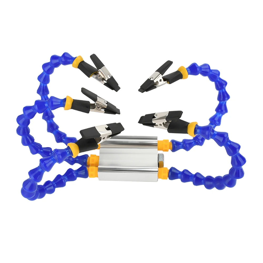 Octopus Soldering Helping Hands 2/3/4/5 Arms Bench Vise for T12 Soldering Table Fixture Iron Holder PCB Repair Tools