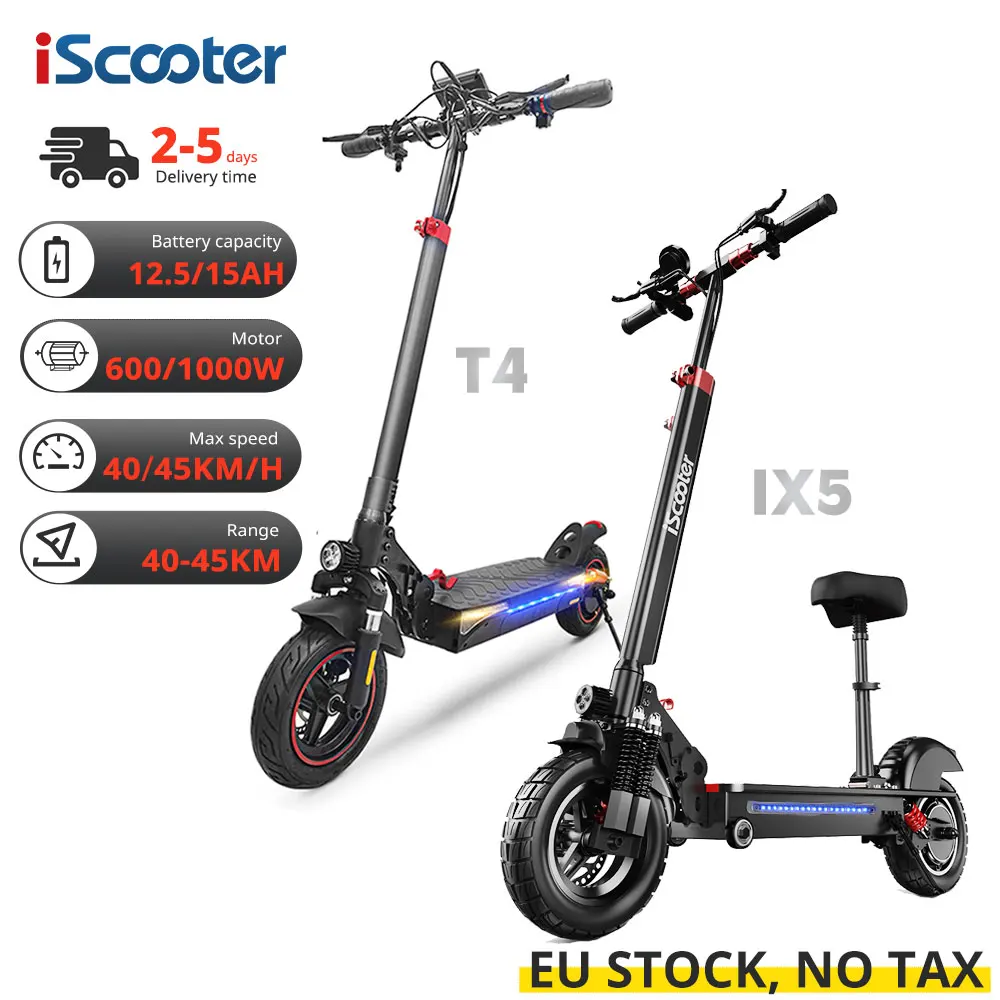 iScooter iX5 Trottinette Électrique 1000w 15ah Noir