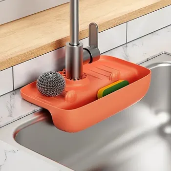 Silicone Sink Drain & Faucet Rack 1