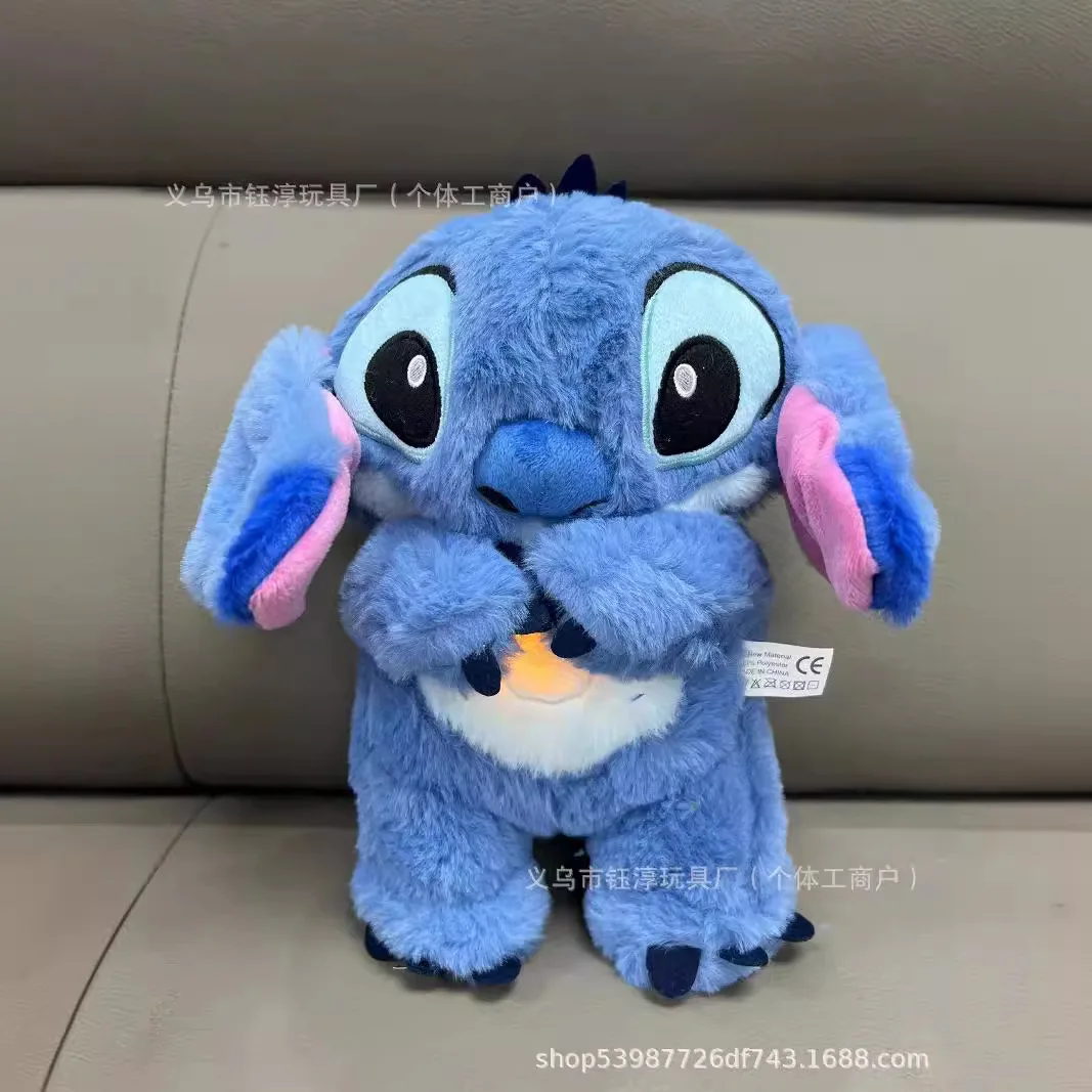 Plush Toy 32cm Anime Disney Stitch With Lighting Music Airbag