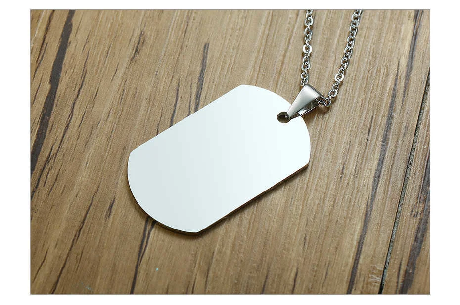 Vnox Personalisierte Edelstahl Bruderschaft Hund Tag für Männer Motorrad Armee Solier Brothers Tough Mann BFF Halsketten Benutzerdefinierte Geschenk – Detail 6
