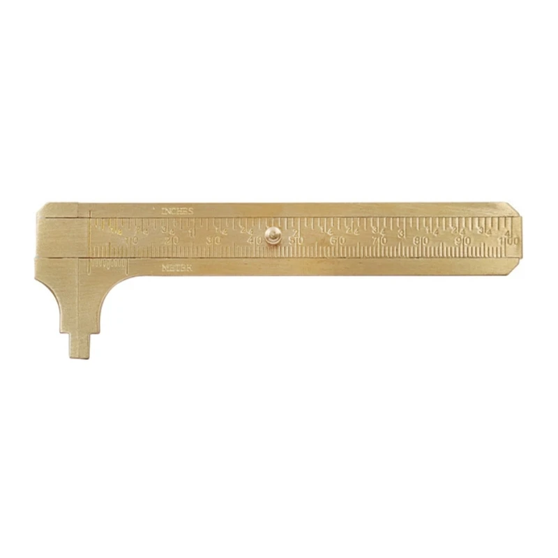 

Brass Vernier Caliper Pocket Caliper Hand Tool Caliper Measuring Tool Double Scale Sliding Gauges Pocket Ruler Dropship