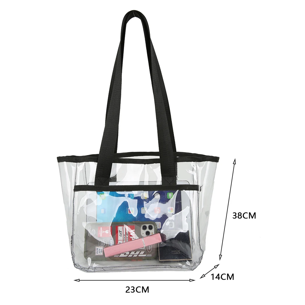 wristlet clutch Summer PVC Transparent Handbags Fashion Large Capacity Female Shopping Bags Tote Casual Beach Travel Women Shoulder Bags shoulder bag