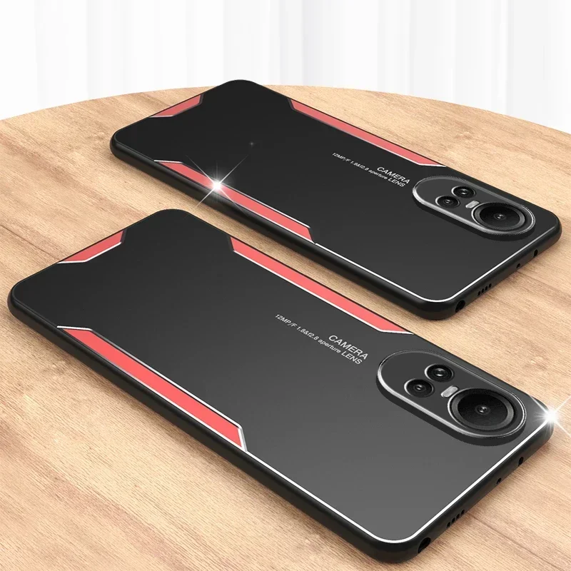 Luxury Aluminum Alloy Armor Cover with TPU Soft Edge Case
