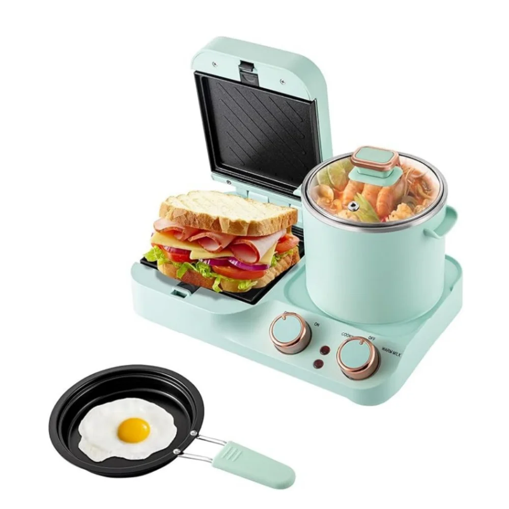 3 in 1 Breakfast Machine Multifunctional Sandwich Machine Steak Frying can Make Steamed Buns Fried Eggs Pancakes