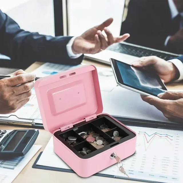 Protable Key Safe Box Key Locker Safe Home Shop Steel Safe Money Box Security Cash Box Storage Hidden Coin Money Jewellery 3