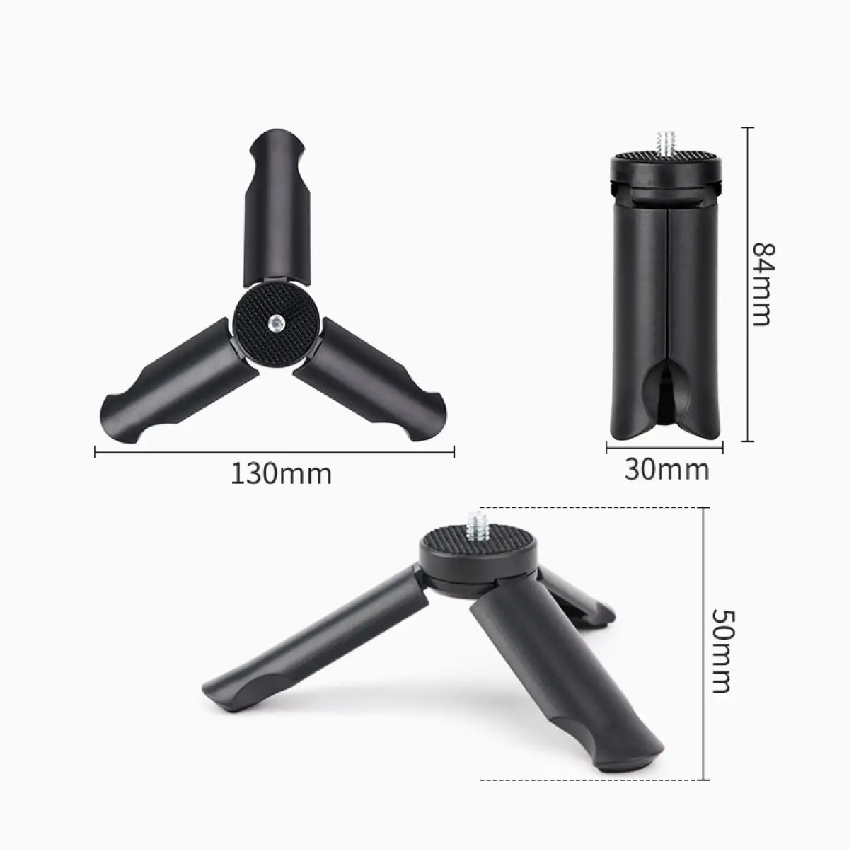 Silicone Anti-slip Desk Mount for DJI Osmo Pocket 3 Stable Mini Tripod for OSMO Pocket 3 Compact Light-weight Black Support 2