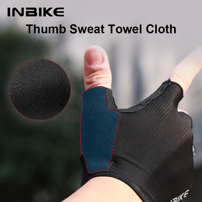 INBIKE Cycling Bike Half Finger Non-slip Gloves Shockproof Summer Breathable MTB Road Bicycle Gloves Men Cycling Equipment 4