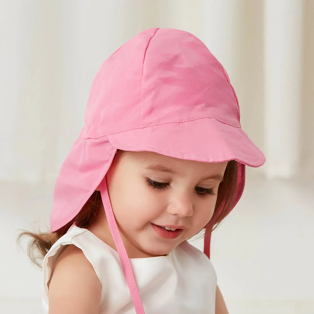 

Baby Sun Hat Breathable And Quick-Dry Material Kids Visor Hats Pink White Flower Pure Color 14 Styles Infant Caps