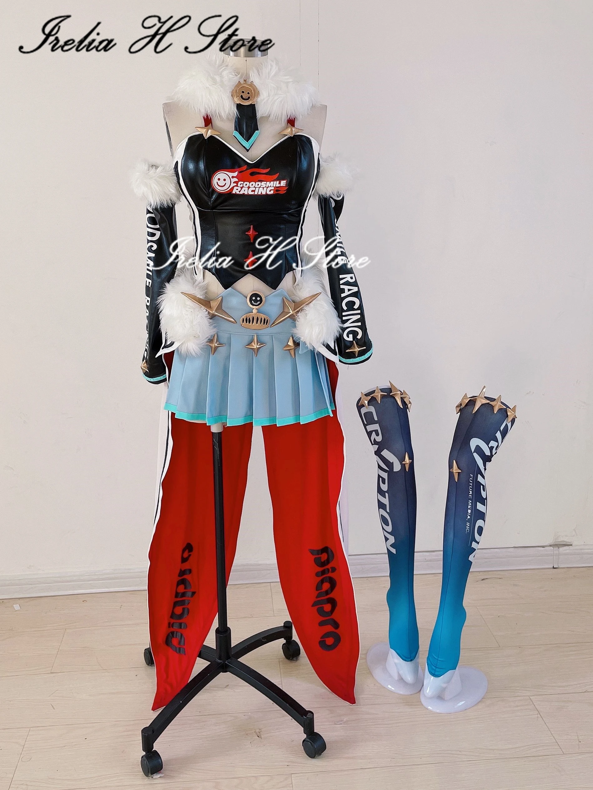 

Irelia H Store Custom size made V mi&ku Cosplay mi&ku Racing Suit Cosplay Costume high quality