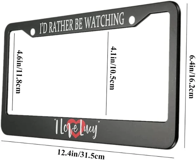 Red License Plate Frames Car License Plate Covers Holder Front & Rear US size, Size: 12.4 x 6.4 (31.5 cm x 16.2 cm)