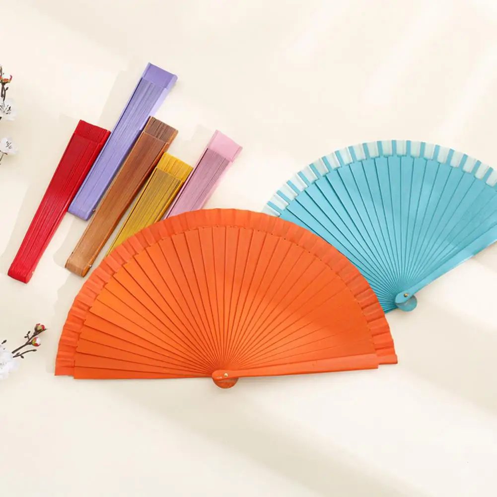 Chinese Style Vintage Hand Fan Portable Chinese Bamboo Fan Wedding Gifts For Guest Birthday Party Decoration Art Craft Dance hand fan