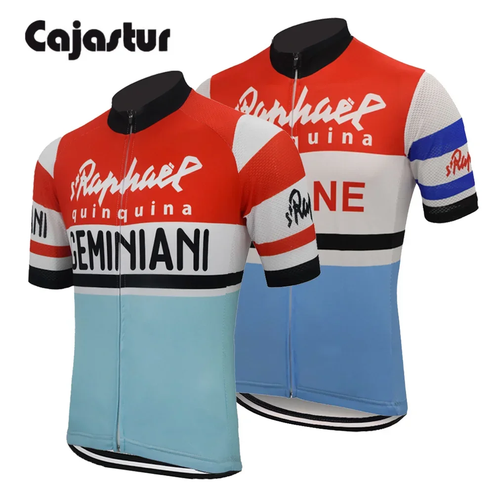 Retro Cycling Jersey Men Short Sleeve Classic Cycling Tops Full Zipper Mtb Bike Wear Clothing Maillot Ciclismo