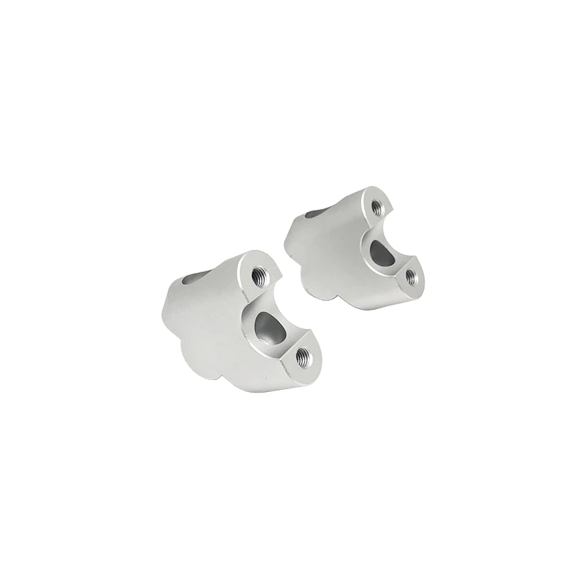 2 Risers De Guidon Moto 28mm Pour Suzuki V-Strom 650/1000 - Rehaussement 25.4mm - Alliage Aluminium CNC Noir