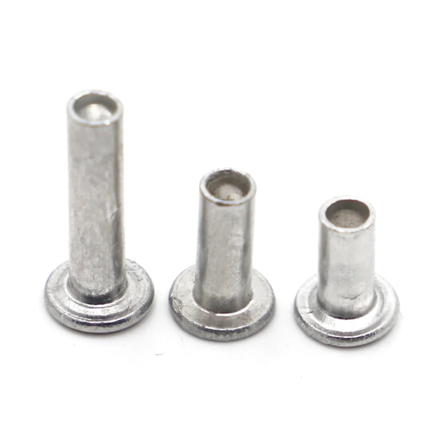 Aluminium Flat Truss Head Semi-hollow Rivet M2 M2.5 M3 M4 M5 M6 Socket Shank Semi-tubuler Bolts GB875 10/20/50pcs rivets and fasteners,rivets and screws