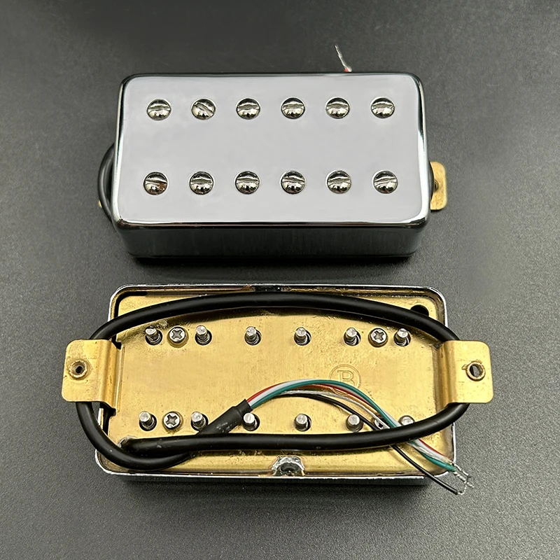 Humbucker Pickup Cover Vintage Metal Guitar Pickup Cover 12 Hole Design LP Style Electric Guitar Replacement Parts