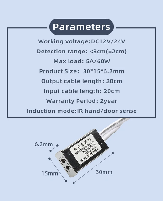 Interruttore Per Porta A Induzione A Doppio Lato Sensore Di Apertura