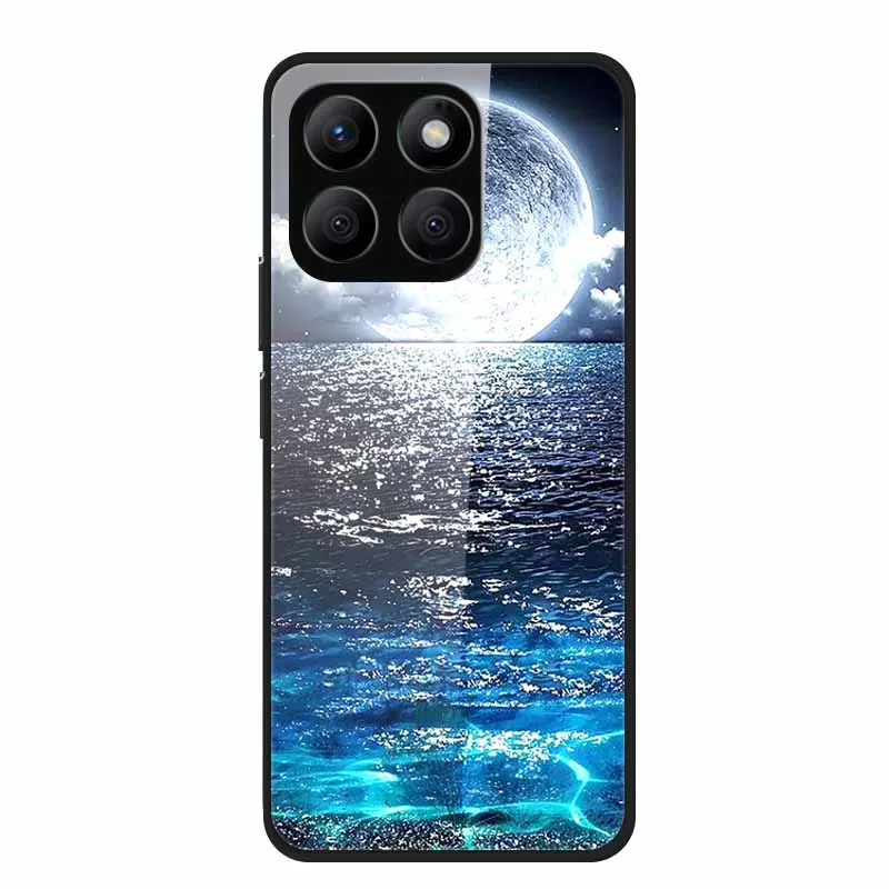 Enhanced Tempered Glass Protective Phone Case with Soft Bumper Design