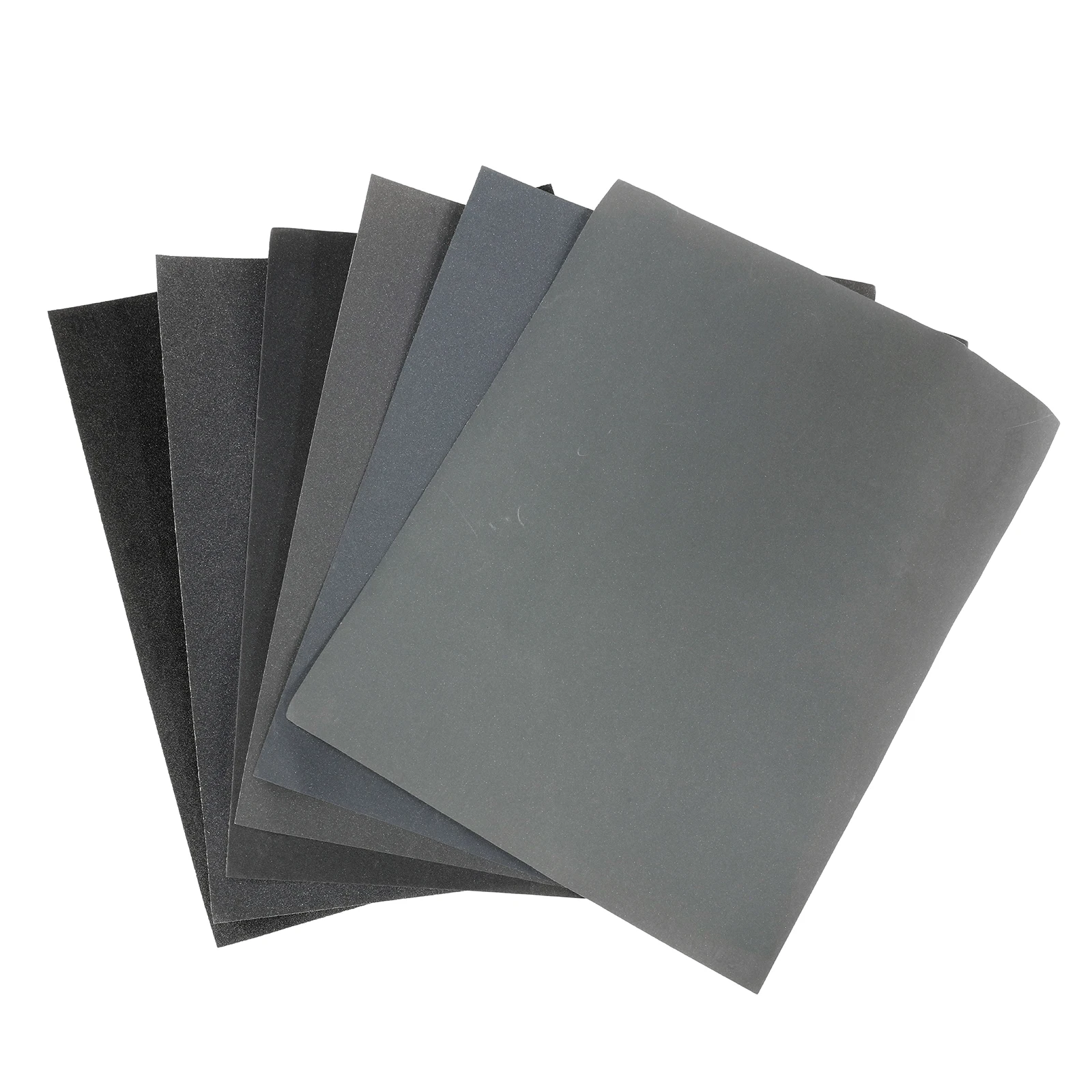 Mini Sandpaper Kit Polish Sand Paper Sandpaper Tools Sandpaper Set 6Pcs 6Sizes Wet Dry Dual Use Sandpaper Sand Paper Set for Car Headlight Lens Polishing Renovation Accessories Abrasive Paper