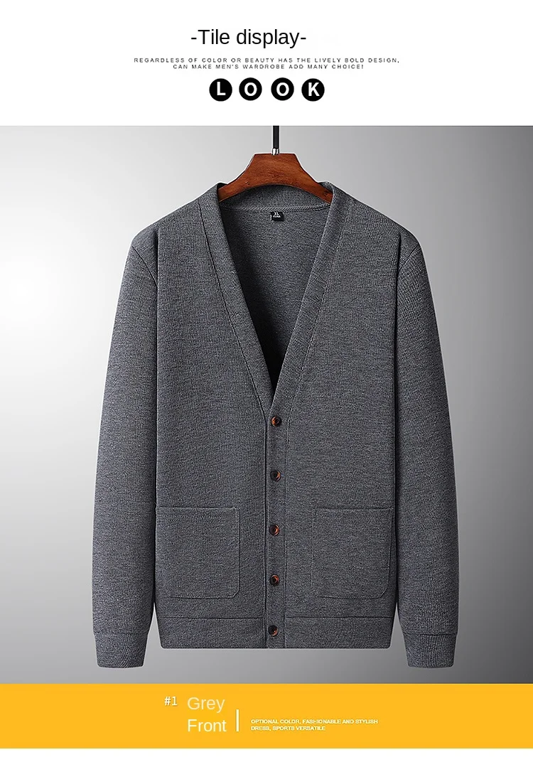 Cardigan épais Col V BASIC Image 6