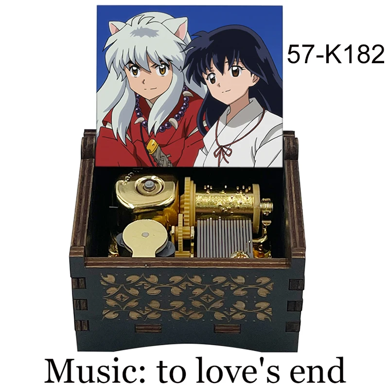 color print to love's end Affections Touching Across Time InuYasha Music Box Wind Up husband wife girlfriend birthday love Gift 6