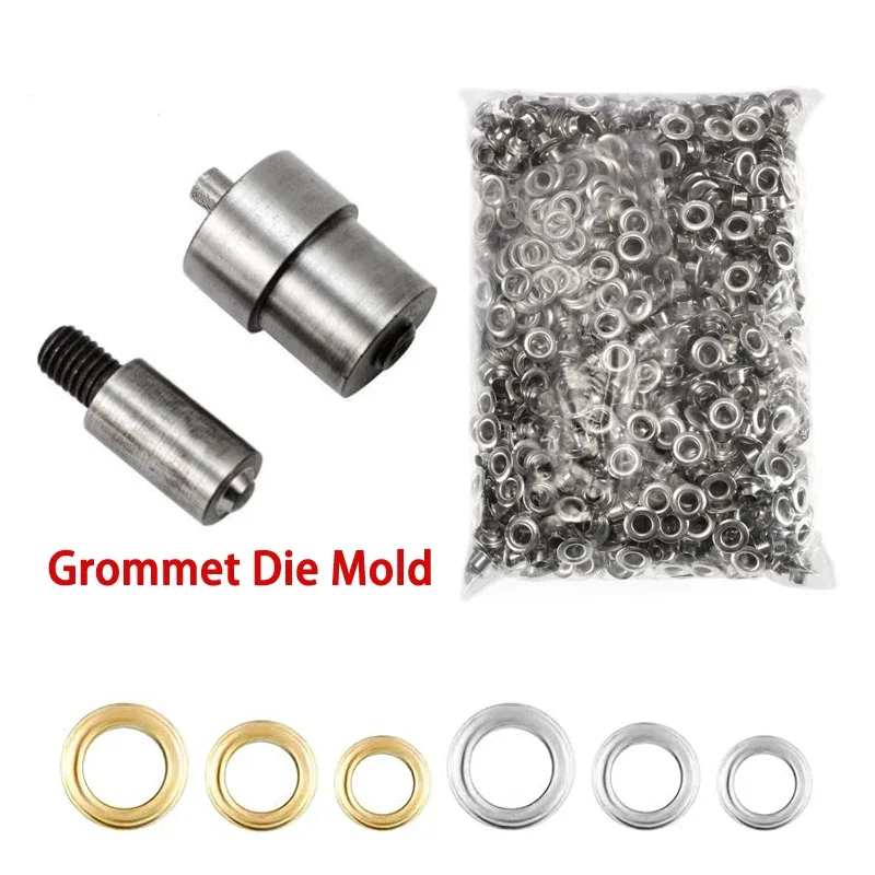 Eyelet Grommet Die With For Hand Press Machine Tool 4mm 5mm 6mm Snap Button Molds Sewing Repair Dies Hand Pressing