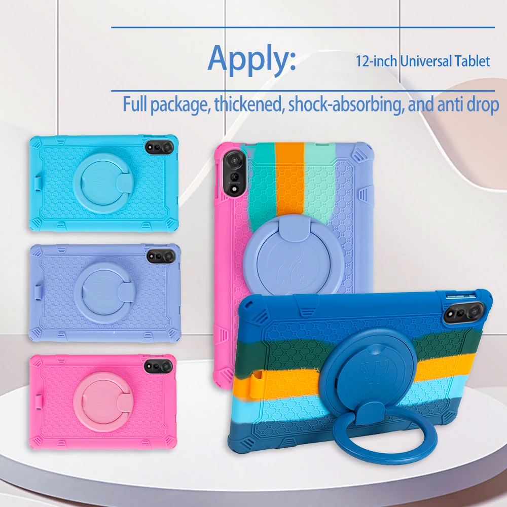 Shockproof Stand Cover for 12-Inch Tablet – Soft Protective Case