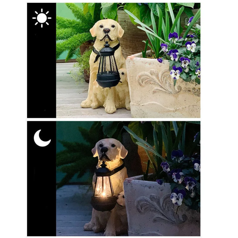 Solar Animal Light Waterproof Light Dogs Decorative Outdoor Lighting ...