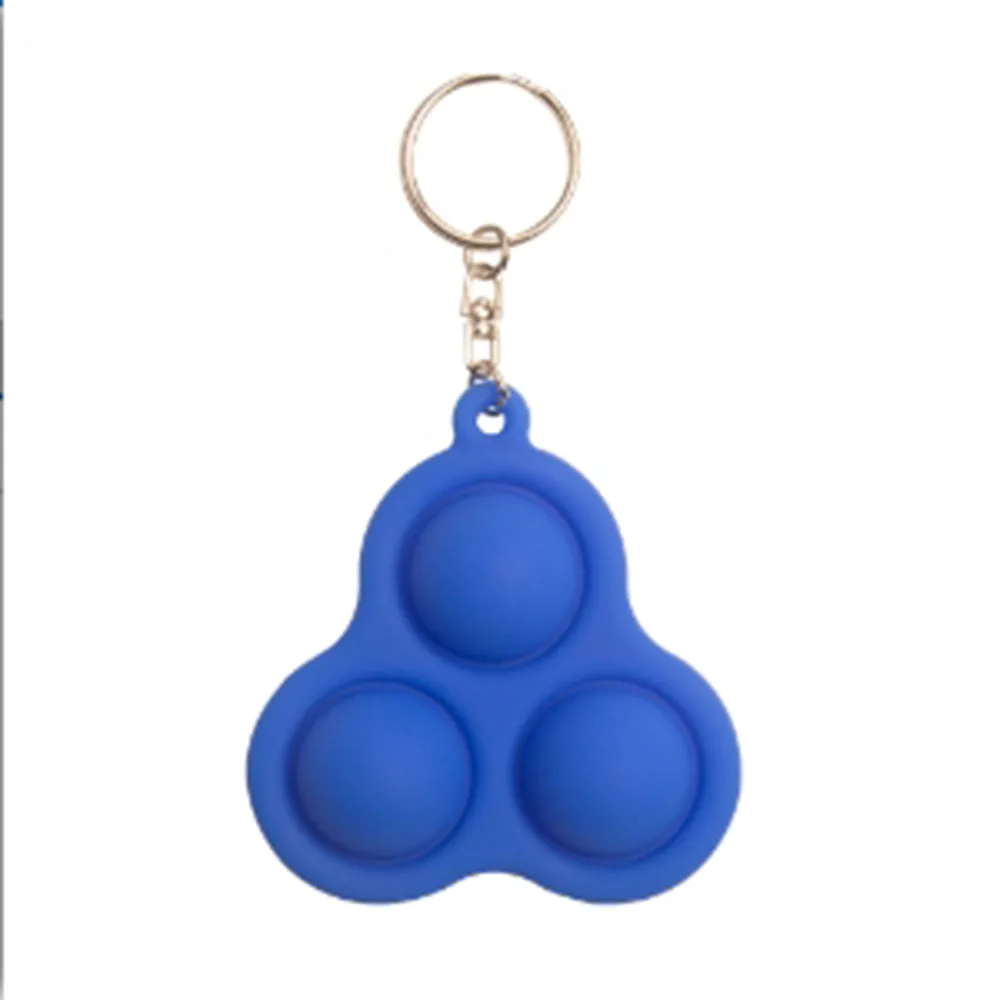 Mi ni Bear Decompression Flip Keychain ilicone Simple Dimple Fidget Toy Kid Stress Relief Sensory Toy Adults Silicone Keychain 4