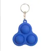 Mi ni Bear Decompression Flip Keychain ilicone Simple Dimple Fidget Toy Kid Stress Relief Sensory Toy Adults Silicone Keychain 4